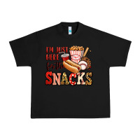 Black i'm just here for the snacks baseball Urban Heavy Tee - Jasminsmagicworld