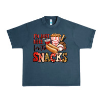 Midnight Navy i'm just here for the snacks baseball Urban Heavy Tee - Jasminsmagicworld