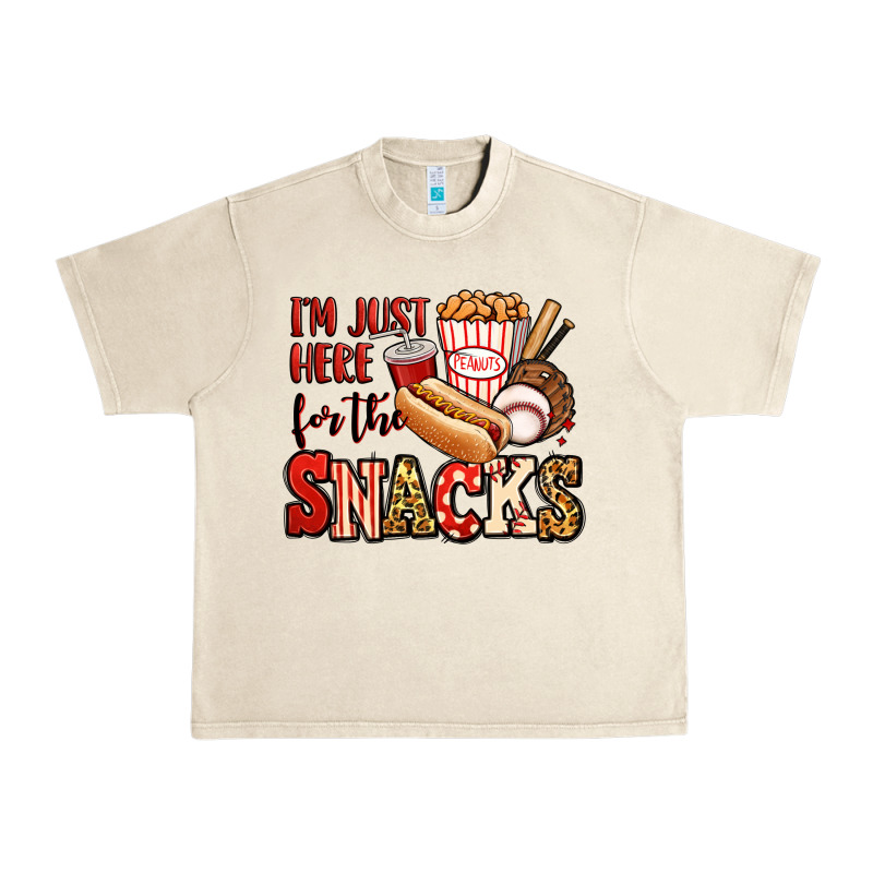 I'm Just Here For The Snacks Baseball Urban Heavy Tee by Jasminsmagicworld | Teevron