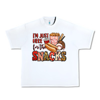 White i'm just here for the snacks baseball Urban Heavy Tee - Jasminsmagicworld