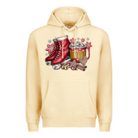 Pina Colada Christmas Ice Skating Premium Hoodie - CowhideDigitalArt
