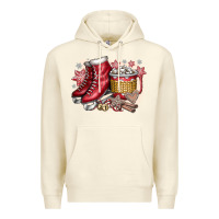 Sandshell Christmas Ice Skating Premium Hoodie - CowhideDigitalArt