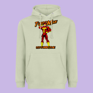 Turbo Man Heavyweight Hoodie Designed By Maiphamdesign