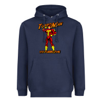 Navy turbo man Heavyweight Hoodie - maiPhamDesign