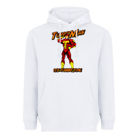White turbo man Heavyweight Hoodie - maiPhamDesign