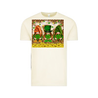 Vintage Arctic St. Patrick's Day gnomies with leopard tumbler Vintage Tee - HowdyJamesFarm