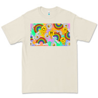 Bone smile faces and rainbow and daisys Premium Tee - TumblerDesignByShophia