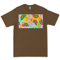 Cacao smile faces and rainbow and daisys Premium Tee - TumblerDesignByShophia