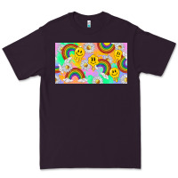 Smile Faces And Rainbow And Daisys Premium Tee | Teevron