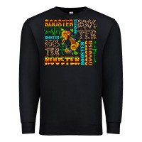 Black rooster Premium Sweatshirt - AdoDesignShop