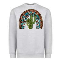 Heather Grey revize cactus gemstone rainbow Heavyweight Sweatshirt - Artiststas