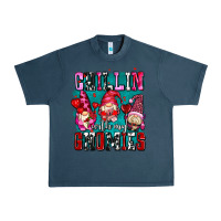 Midnight Navy chillin with my gnomies olivia Urban Heavy Tee - OliviaCreatesArt