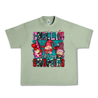 Oil Green chillin with my gnomies olivia Urban Heavy Tee - OliviaCreatesArt