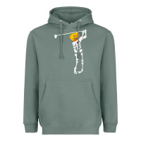 Sage Golf Skeleton Pumpkin Halloween Shirt Heavyweight Hoodie - maiPhamDesign