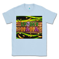Dusty Blue Spooky mama Classic Tee - Artiststas