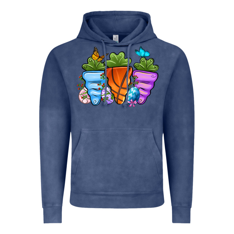 Basketball Easter Sports Carrots Vintage Hoodie by OliviaCreatesArt | Teevron