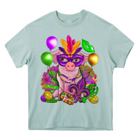 Arona Mardi Gras pig Heavy Core Tee - NancyCooperArtShop