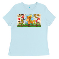Baby Blue cute horse Ladies Tee - TumblerDesignByShophia