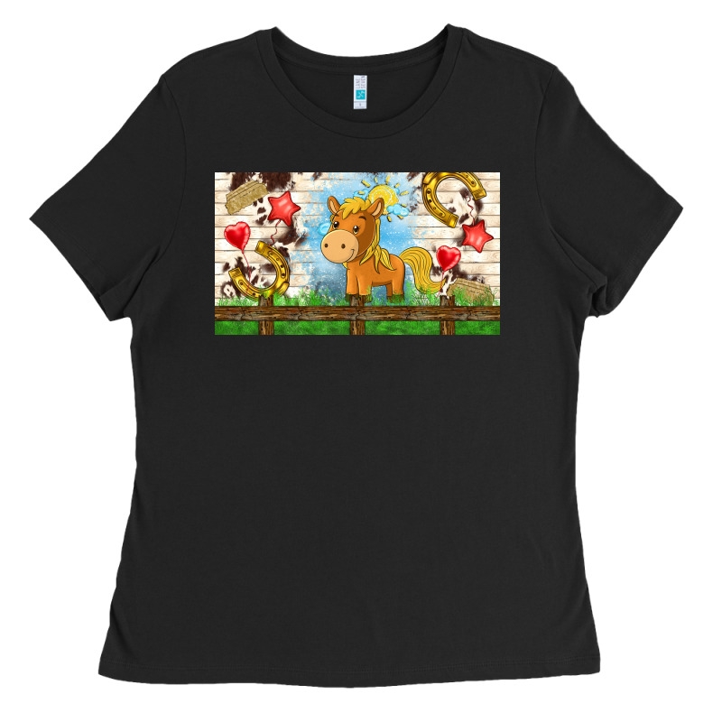 Cute Horse Ladies Tee by TumblerDesignByShophia | Teevron