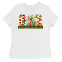 White cute horse Ladies Tee - TumblerDesignByShophia