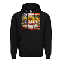 Black patriotic yaya tumbler Zipper Hoodie - BarkalooDesign