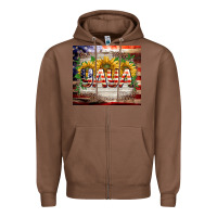 Chestnut patriotic yaya tumbler Zipper Hoodie - BarkalooDesign