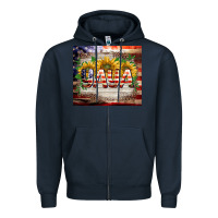 Navy patriotic yaya tumbler Zipper Hoodie - BarkalooDesign