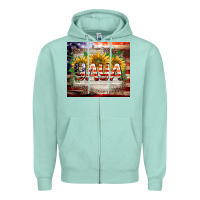 Seafoam patriotic yaya tumbler Zipper Hoodie - BarkalooDesign
