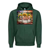 Sports Green patriotic yaya tumbler Zipper Hoodie - BarkalooDesign