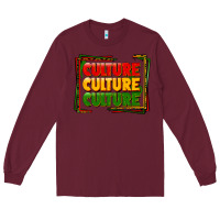 Burgundy culture Long Sleeve Tee - FaDigitalArtStudio