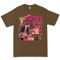 Cacao Cupid's love lodge with truck Valentine's Day Premium Tee - HowdyJamesFarm