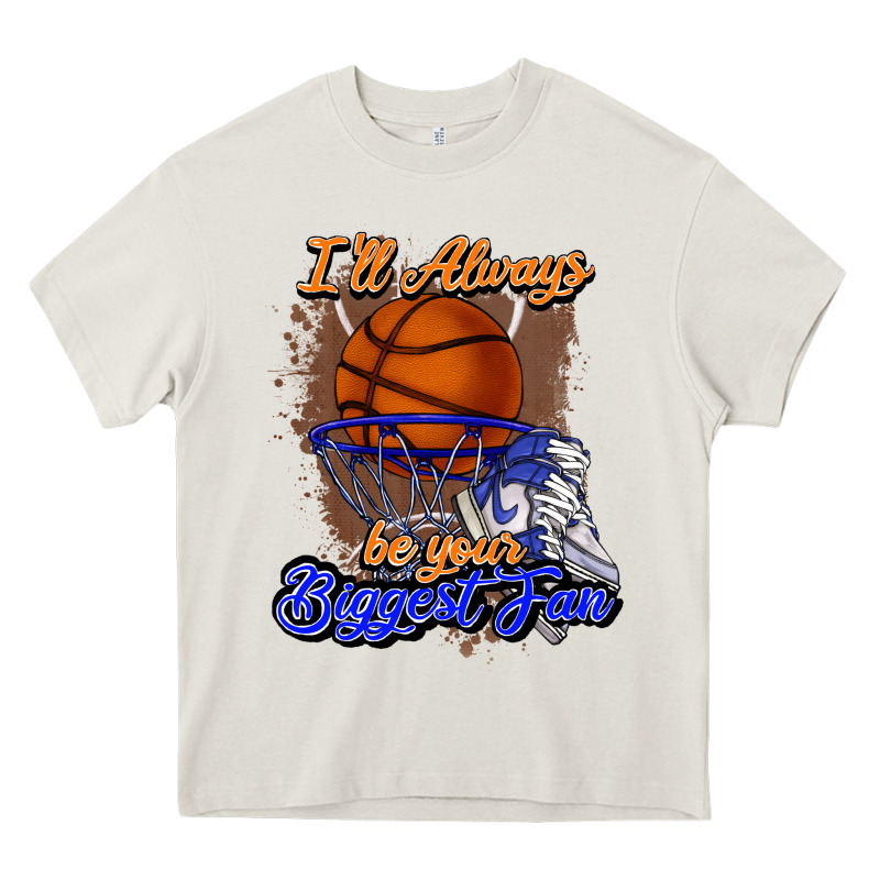 I'll Always Be Your Biggest Fan Basketball Heavy Core Tee by NancyCooperArtShop | Teevron