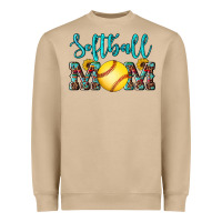 Mushroom western leopard  sunflowers glitter mom softball Heavyweight Sweatshirt - Artiststas