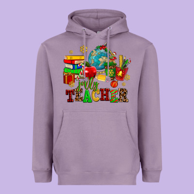 Christmas Jolly Teachers Heavyweight Hoodie Designed By Adodesignshop