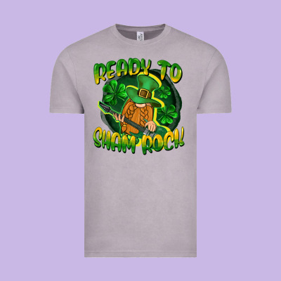 Ready To Sham Rock St. Patrick's Day Vintage Tee Designed By Cowgirlartshop