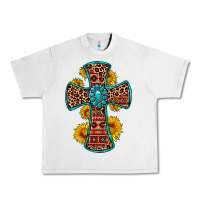 Lunar Rock gemstone sunflower leopard cross Urban Heavy Tee - OliviaCreatesArt