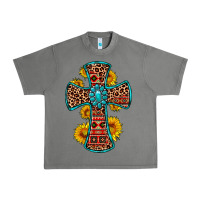 Tornado gemstone sunflower leopard cross Urban Heavy Tee - OliviaCreatesArt