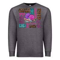 Charcoal Heather gigi gigi with knitting Premium Sweatshirt - AdoDesignShop