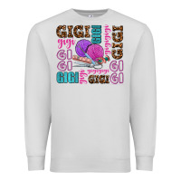 Dove Grey gigi gigi with knitting Premium Sweatshirt - AdoDesignShop