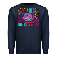 Navy gigi gigi with knitting Premium Sweatshirt - AdoDesignShop