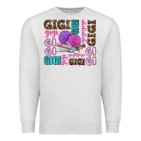 Oatmeal Heather gigi gigi with knitting Premium Sweatshirt - AdoDesignShop