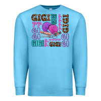 Ocean Blue gigi gigi with knitting Premium Sweatshirt - AdoDesignShop