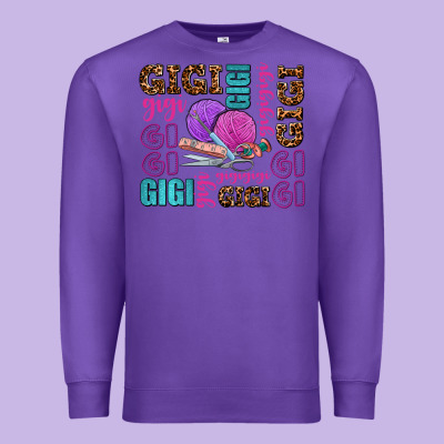 Gigi Gigi With Knitting Premium Sweatshirt Designed By Adodesignshop