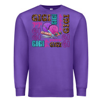 Purple gigi gigi with knitting Premium Sweatshirt - AdoDesignShop