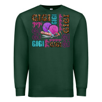 Sports Green gigi gigi with knitting Premium Sweatshirt - AdoDesignShop