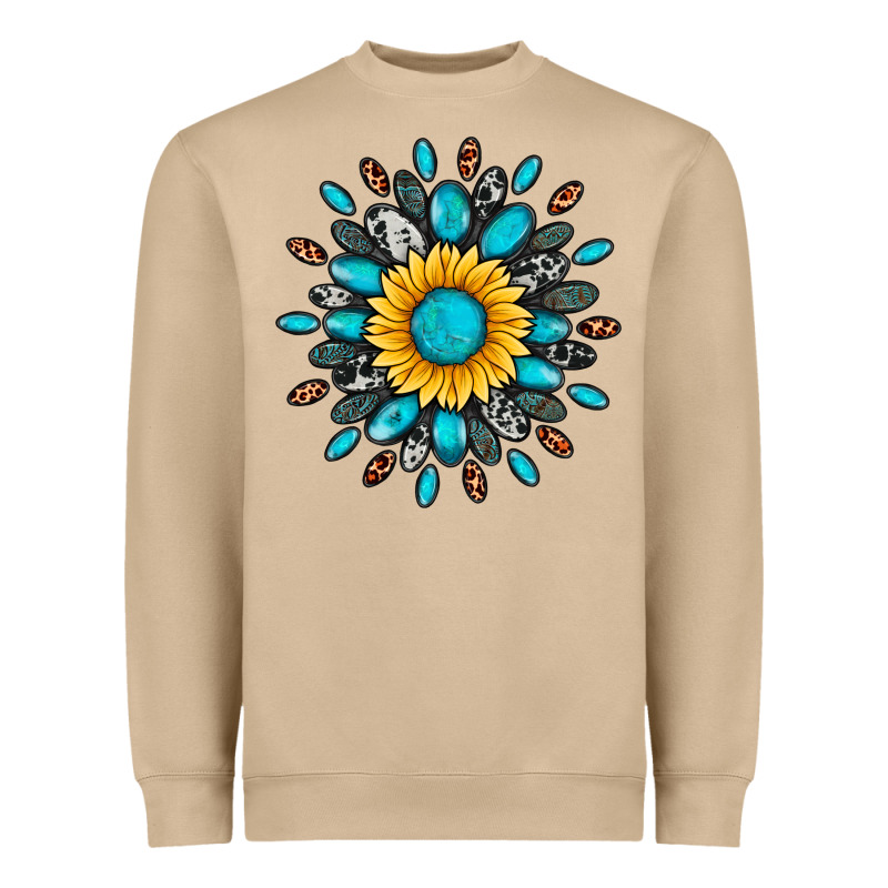 Gemstone Sunflower Heavyweight Sweatshirt by Artiststas | Teevron