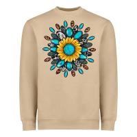 Mushroom gemstone sunflower Heavyweight Sweatshirt - Artiststas