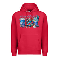 Cardinal Christmas Coffee Premium Hoodie - CowhideDigitalArt