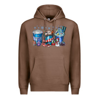 Chestnut Christmas Coffee Premium Hoodie - CowhideDigitalArt