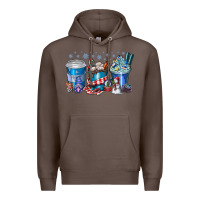 Coffee Christmas Coffee Premium Hoodie - CowhideDigitalArt